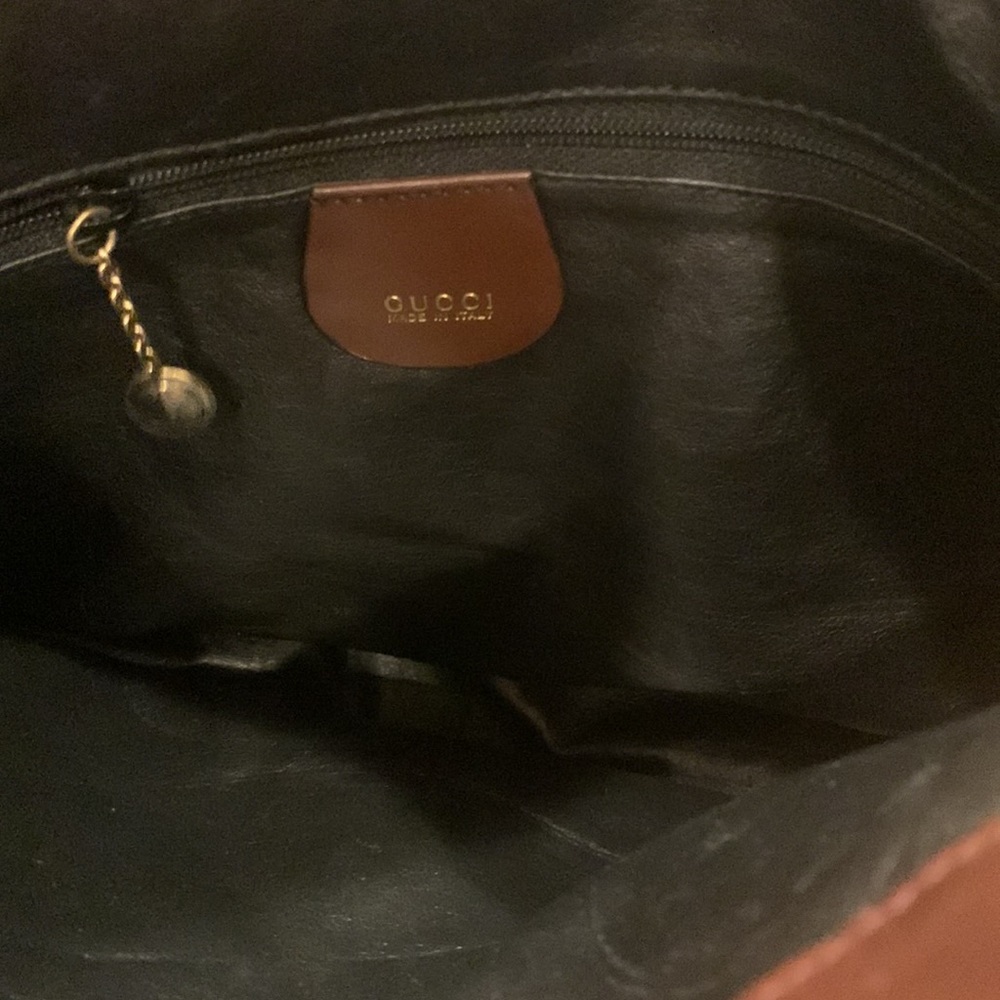 Authentic Gucci enamel patent leather Bamboo bag vintage - Picture 11 of 15